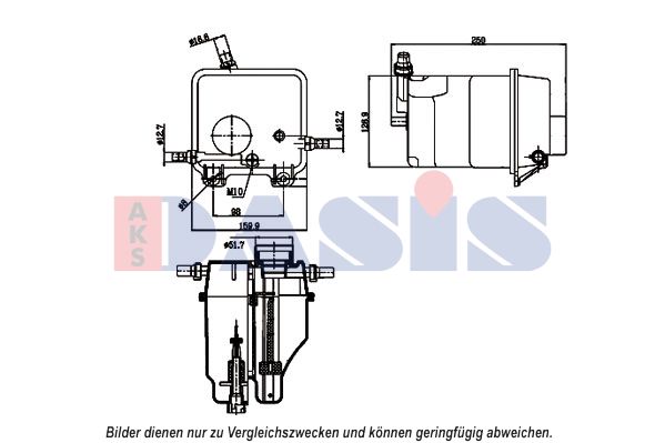 AKS DASIS Kompensācijas tvertne, Dzesēšanas šķidrums 053014N